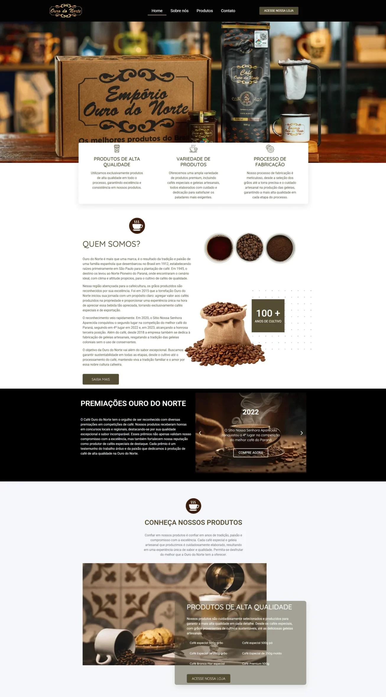 Ouro do Norte - Home - Site desenvolvido por Reis Web Designer