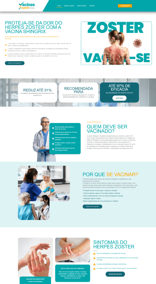 Vacinas-Asami-Landing-Page-Shingrix- Site desenvolvido por Reis Web Designer
